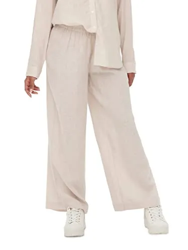 ONLTOKYO HW Linen Blend Pant PNT NOOS - Damen-Hosen aus hochwertigem Leinenmix, leicht und atmungsaktiv – perfekt für warme Tage und einen lässigen Look.