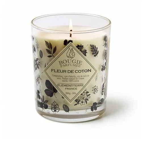 Duftkerze, 200 g, Baumwollblüte