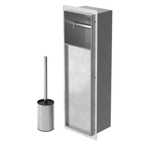 LuxeBath Unterputz Toilettenpapierhalter aus Edelstahl