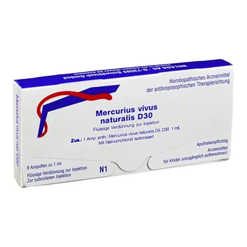 MERCURIUS VIVUS NATURALIS D 30 Ampullen 8X1 ml