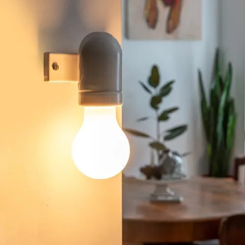Retro E27 Deckenleuchte Wandleuchte Lampenfassung Keramik Porzellan Glasiert