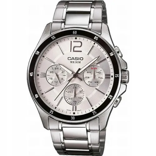 Casio Casio Collection Silber Herren Armbanduhr MTP-1374PD-7AVEF