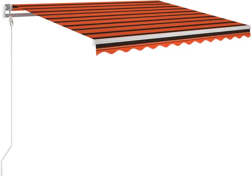 vidaXL Automatische Einziehbare Markise 300x250 cm in orange von vidaXL