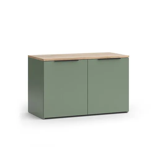 Vicco Kommode Wido, Grün/Sonoma, 80 x 50 cm mit 2 Türen in grün von Vicco