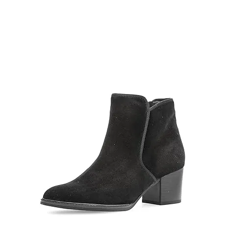 Gabor Damen Ankle Boots, Frauen Stiefeletten,Moderate Mehrweite (G),uebergangsstiefel,knöchelhoch,Stiefel,schwarz (Micro),41 EU / 7.5 UK