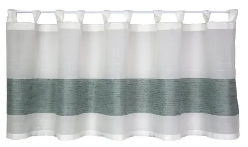EXPERIENCE Scheibengardine Bistrogardine Scheibengardine mit Schlaufen transparent 50x140 cm, Schlaufen, transparent, Voile