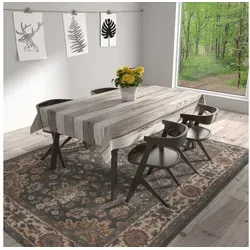 Beautex Tischdecke Wachstuchtischdecke glatt Holz beige abwischbar Garten Tischdecke (1-tlg) beige Eckig | 140 cm x 160 cm