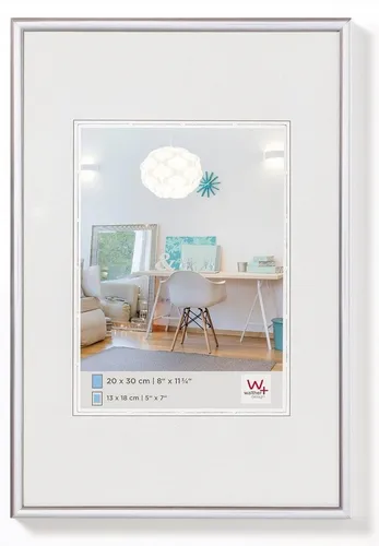 Walther Bilderrahmen Kunststoffrahmen KV025S New Lifestyle 20x25cm silb