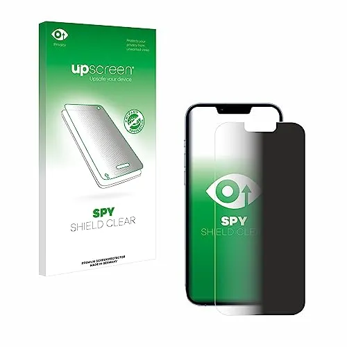 upscreen Anti-Spy Blickschutzfolie für Apple iPhone 13 Pro Max Made in Germany, Privacy Screen Displayschutz-Folie [Sichtschutz, Blaulichtfilter]
