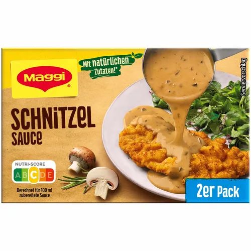 Maggi Schnitzelsauce mit natürlichen Zutaten für 2x250ml