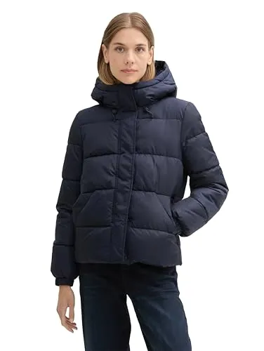 Produktbild TOM TAILOR Denim Damen Puffer Winterjacke mit Kapuze, 10668 - Sky Captain Blue, S
