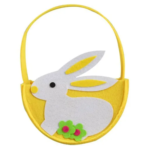 Ozdoba koszyk filc z nadrukiem Zajączek Wielkanoc ARPEX WK7484 ARP 5902934217484