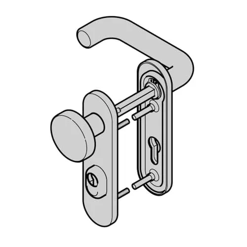 Hörmann Feuerschutz-Wechselgarnitur Typ D-110 PZ, Aluminium