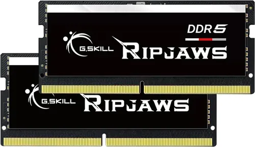Ripjaws SODIMM DDR5-5600 - 64GB Dual Channel RAM für Laptops - Arbeitsspeicher (RAM) mit 64GB (2x32GB), blitzschneller DDR5-5600 für optimale Leistung und Unterstützung von Intel XMP, ideal für Gaming und kreative Anwendungen.