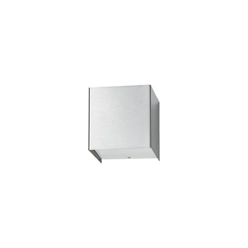 Licht-Erlebnisse Wandleuchte CUBE in Silber, modern und elegant - Moderne Wandleuchte in quadratischer Form aus Glas und Edelstahl. Ideal für Innenräume, sorgt für stilvolle Akzente. Ohne Leuchtmittel, für G9-Fassungen geeignet. Maße: 9.5 x 9.5 x 9.5 cm, Gewicht: 0.42 kg.