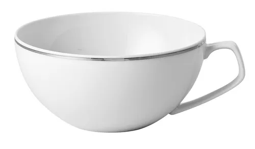 Rosenthal Tasse TAC Gropius Platin Tee-Obertasse 0,24 l - Thermobehälter mit elegantem platinfarbenem Mosaik, spülmaschinenfest und ideal für stilvolles Teeservieren.
