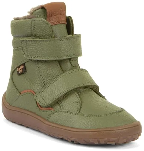Froddo Barefoot Tex Winter Olive Größe EU 29 - Jungenschuhe mit Obermaterial aus Wolle, das ein angenehmes Barfußgefühl bietet und eine extra flexible Laufsohle für optimalen Komfort in der Freizeit.