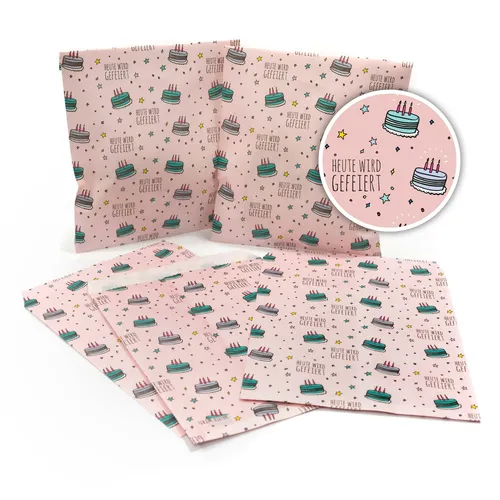 Frau Wundervoll Papiertüten Geburtstag Candybag Candy Bar Partydeko (Angebot) 50