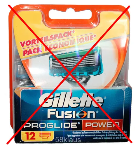 Gillette Fusion ProGlide Power Rasierklingen 4 Stück