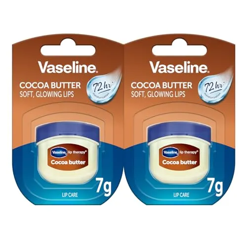 Vaseline Lip Therapy Kakaobutter, nährende Lippenpflege für optimale Feuchtigkeit, Kakaobutter (2er-Pack)