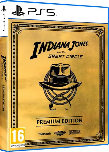 Indiana Jones und der große Kreis - Premium Edition für PS5 - PC- & Videospiele, Premium Edition mit Blu-ray, tauche ein in ein spannendes Abenteuer auf der PlayStation 5!