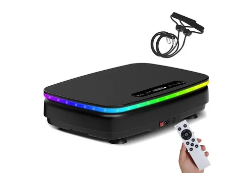 DH FitLife Vibrationsplatte für Zuhause mit Bluetooth & 9 Programmen