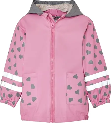 Playshoes Regenjacke Unisex Kinder - Wind- und wasserdicht, Katze, Größe 86 - Regenjacke für Kinder, wind- und wasserdicht mit 5000 mm Wassersäule. Ideal für Outdoor-Abenteuer bei jedem Wetter, mit abnehmbarer Kapuze und reflektierenden Elementen für mehr Sicherheit.