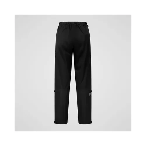 Berghaus Pacsmart 2.5L Pant AF black - Damen Outdoor- und Wanderhose, wasserdicht und atmungsaktiv mit Belüftungs-Reißverschluss für hohen Komfort und Schutz bei Regen und Wind.