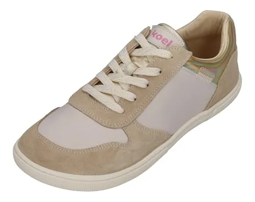 KOEL Barefoot Damenschuhe Sneakers Francie Suede beige, Größe:38 EU - Bequeme KOEL Barefoot Damenschuhe aus weichem Suede, ideal für den Alltag. Der flexible Schnitt sorgt für optimalen Tragekomfort und Bewegungsfreiheit.