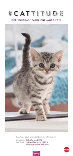 Whiskas Familienplaner 2026 von Heye