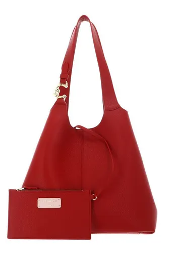 Elegante rote Damentasche C-Easy mit Kontrastdetails - Die stilvolle C-Easy Damentasche in Rot überzeugt mit Kontrastdetails und praktischem Druckknopfverschluss. Ideal für jeden Anlass, kombiniert sie modernes Design mit Funktionalität und bietet ausreichend Platz für Ihre Essentials.
