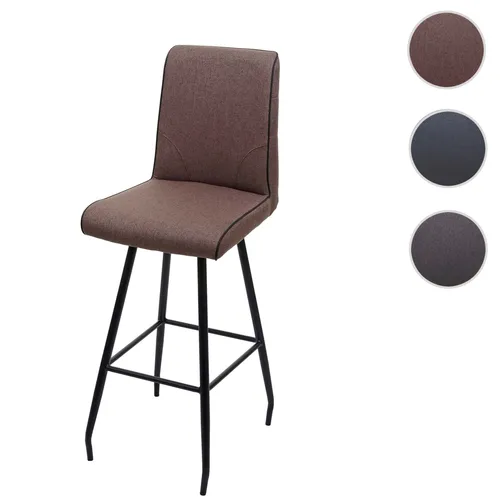 Barhocker HWC-H72 - Moderner Tresenhocker mit Fußablage - Barmöbel mit bequemer Sitzpolsterung und stabiler Fußablage. Ideal für lange Sitzzeiten, modernes Design und schadstofffrei nach ÖKO-TEX Standard 100.