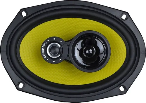 Ground Zero GZTF 69X - 6' x 9' Oval 3-Wege Koax Lautsprecher - Car-HiFi-Lautsprecher mit langlebiger Gummi-Sicke und effizienter 3 Ohm Schwingspule für kraftvollen Klang und hohe Belastbarkeit.