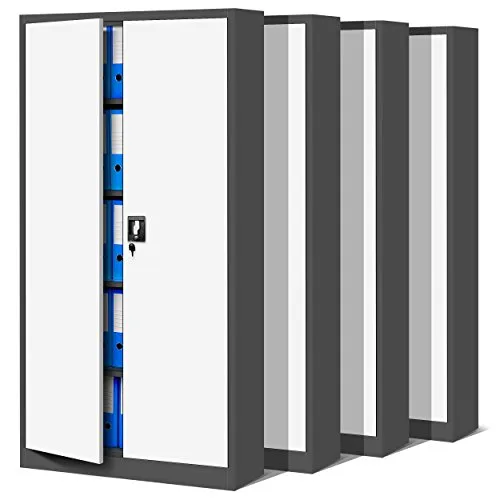 Jan Nowak 4er Set Aktenschrank C001 in weiß von Jan Nowak