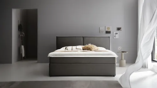 ATLANTIC home collection Boxbett NIKITA, bodentiefes Bett, wahlweise mit Matratze und Topper