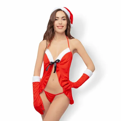 EIS, Weihnachts-Babydoll, 3-teiliges Set