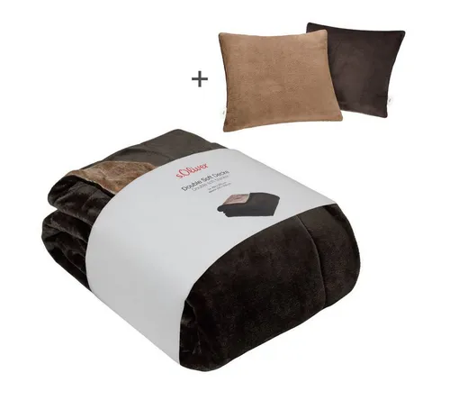 s.Oliver Wohndecke Doublesoft mit GRATIS Kissenhüllen von s.Oliver