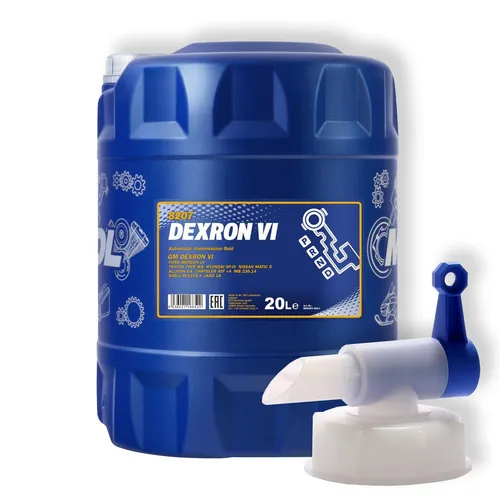 20L MANNOL Dexron VI Automatikgetriebeöl ATF Getriebeöl MB 236.14 + Auslaufhahn