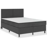 vidaXL Boxspring-Bettgestell Grau 140x200 cm von vidaXL