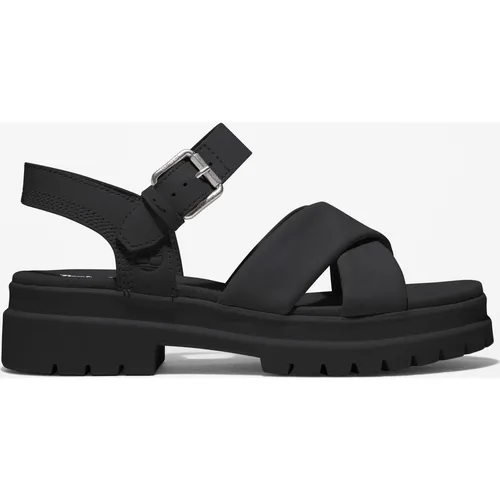 Timberland Womens Backstrap Sandal jet black 11 Wide Fit in schwarz von Timberland