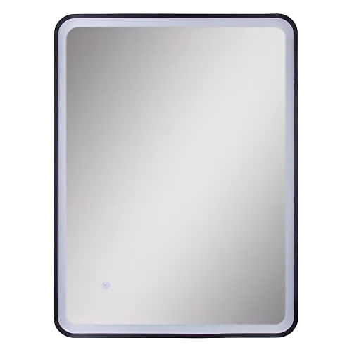 Paco Home Badspiegel mit Beleuchtung in schwarz von Paco Home