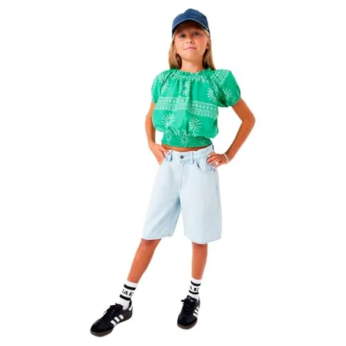 Garcia Mädchen Jeans-Shorts, Größe:176, Farbe:Bleached