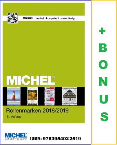 MICHEL-Rollenmarken-Katalog-Briefmarken-11.Auflage 2018-2019