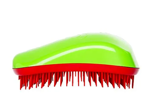 Dessata Anti-Tangle Bürste Green/Cherry - Professionelle Entwirrungsbürste für glänzendes und weiches Haar - Perfekt für Kinderhaar