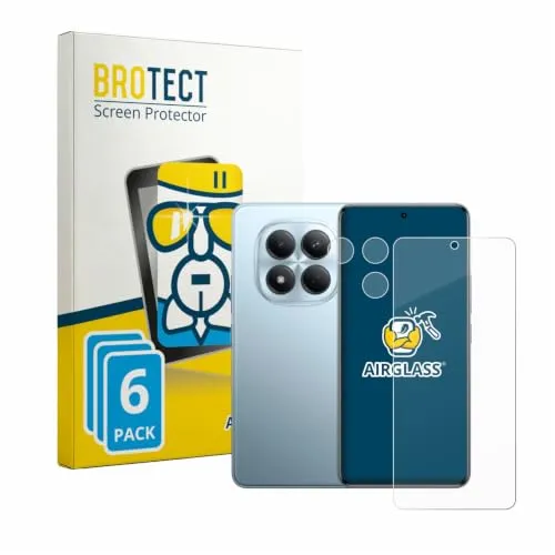 BROTECT 6 Stück Schutzglas für Xiaomi Redmi Note 15 Pro 4G (Display+Kamera) Schutzfolie Panzer Folie Glas[Extrem Kratzfest, Ultra-]