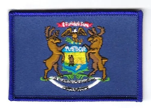 Flaggen Aufnäher Patch USA - Michigan Fahne Flagge