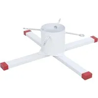 vidaXL Christbaumständer Weiß 61x61x15,5 cm