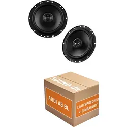 JBL STAGE1 61F Einbaupaket für Audi A3 8L – Komplettlösung für besten Klang - Autolautsprecher-Einbaupaket für Audi A3 8L (1996-2003) mit 2x JBL Tief-Mitteltönern und Zubehör. Genießen Sie kraftvollen Sound und einfache Installation dank passgenauer Adapterringe.
