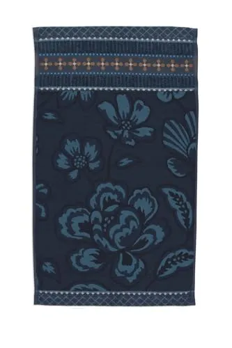 Pip Studio 3er Set Gästehandtuch Jasmin Jacquard in blau von Pip Studio