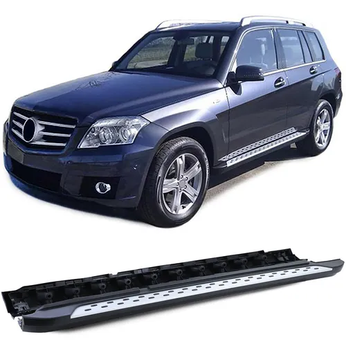 Alu Trittbretter Flankenschutz OE Style für Mercedes GLK X204 08-15